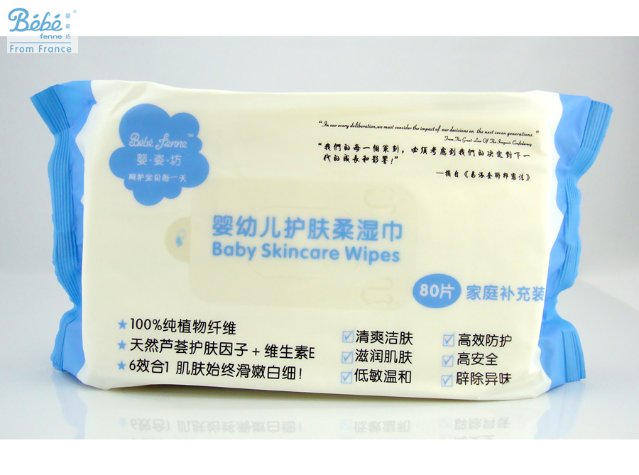 婴幼儿护肤柔湿巾（80片补充装）